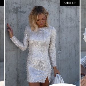 Pearl and sequin mini dress NWT